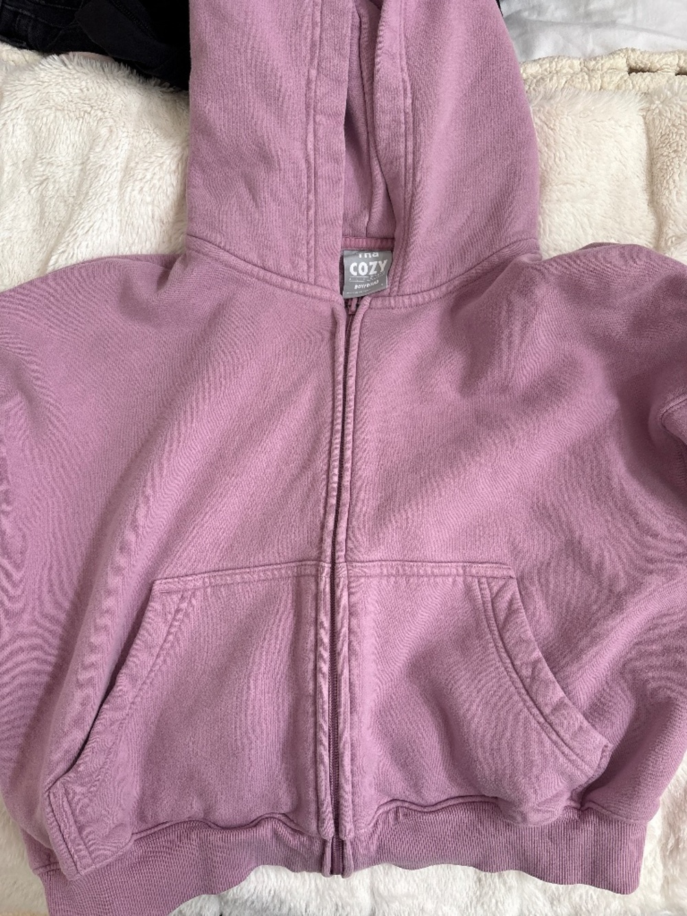 TNA cozy fleece zip up